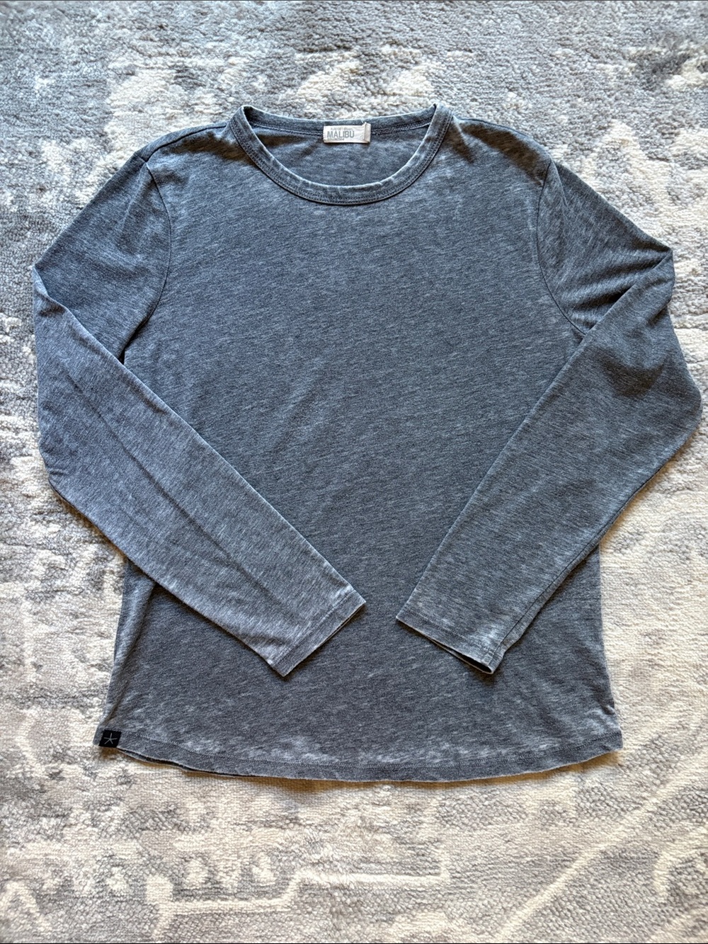 Barefoot Dreams Women's Long Sleeve Crew - Charcoal